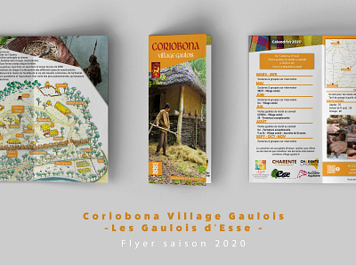 Flyer 2020 - Coriobona Village Gaulois communication design flyer flyer design gaulois