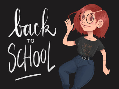 Back To School Illustration backtoschool illustration typogaphy