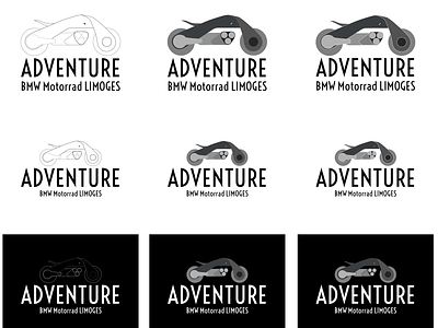 Adventure BMW Motorrad Limoges adventure bmw branding design illustration logo logo design logodesign motorbike vector