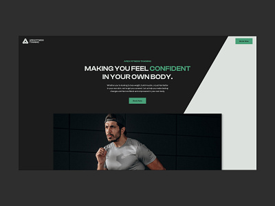Fitness Landing Page fitness landing page ui webdesign