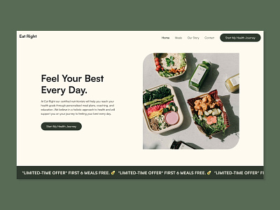 Jack Gaskell - Nutritionist (Hero) design fitness nutrition web