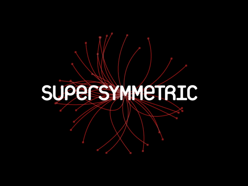 Animated Logo for Supersymmetric (band) animation branding identity logos music science typography