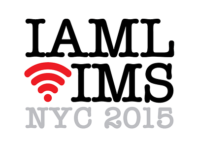 IAML/IMS NYC Conference Logo conference logo logos music technology typography