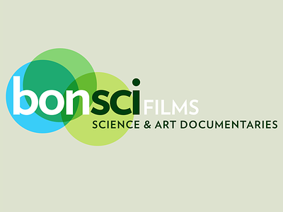 BonSci Films logo and identity (approved version) animation color. logo documentary film green identity motion