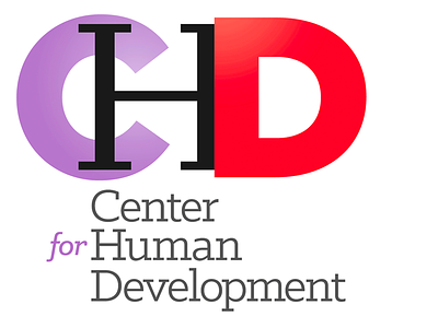 Center for Human Development logo branding concepts identity logos typography