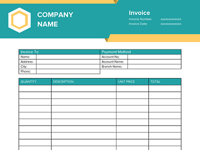 Invoice Template Design branding design graphic design invoice microsoft word ms word template word word template