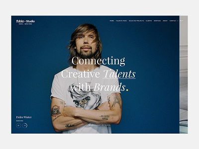 Fubiz Studio - Home Page fubiz homepage layout typography