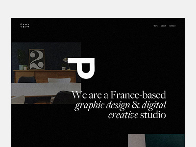 Studio P2MV about page design design agency layout typography webdesign