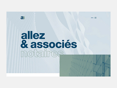 allez & associés grid minimalist ui ux webdesign