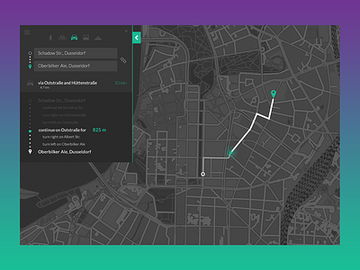 Directions Module UI Challenge layout map navigation redesign ui web