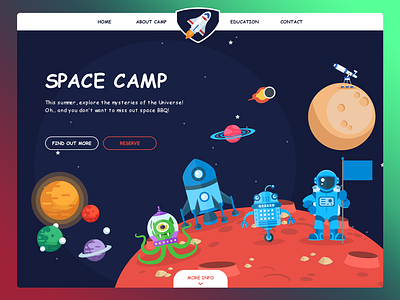 Comic Sans Challenge / UI Challenge — Week 08 comic comic sans flat kids space ui ux web website