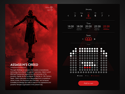 Cinema Tickets Booking / UI Challenge — Week 10