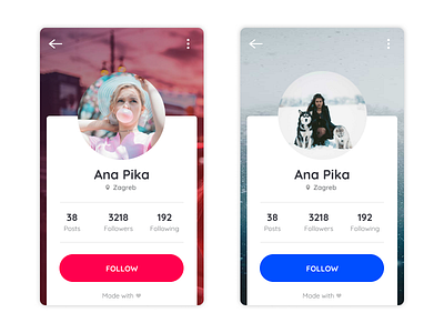 Daily UI - Day 006 - User Profile