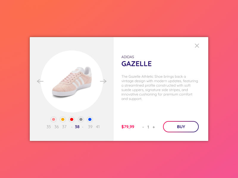 Daily UI - Day 012 - eCommerce - Single Item ecommerce shop challenge dailyui minimal ui ux flat