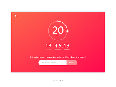 Daily UI - Day 014 - Countdown