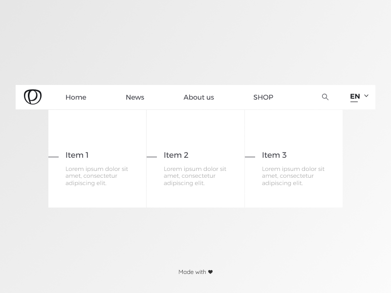 #027 - Daily UI - Dropdown menu dailyui challenge dropdown flat minimal ux ui