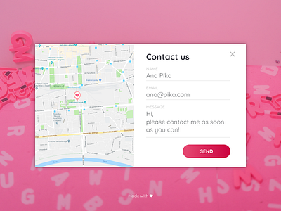 #028 - Daily UI - Contact Us