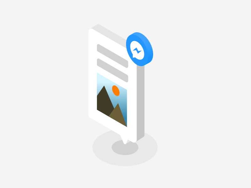 Facebook messenger post animation by Mathieu PREAU on Dribbble