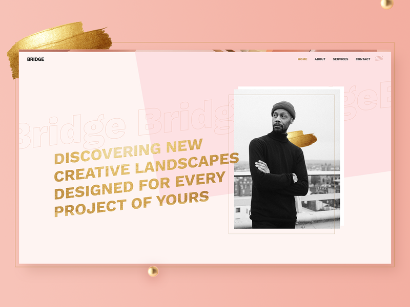 Bridge Demo - Pink Agency agency creative gold portfolio theme wordpress