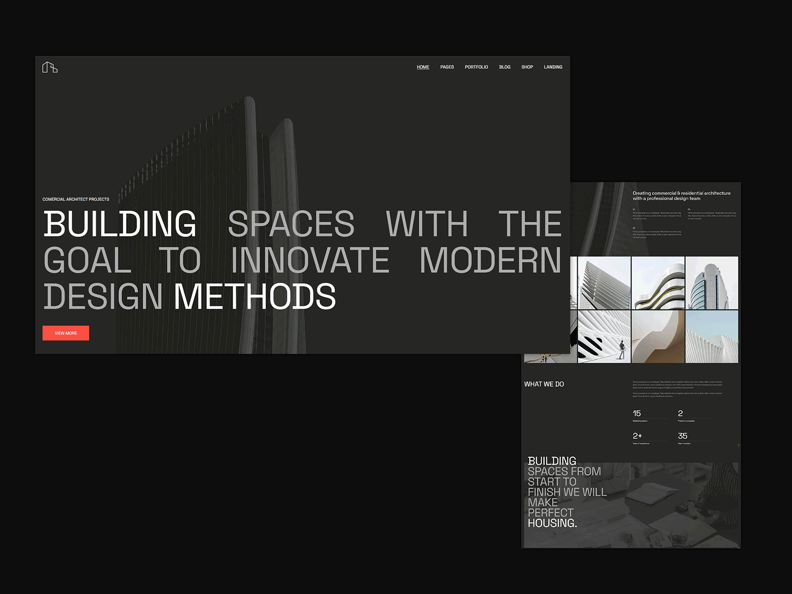 ArchiCon - Architecture and Construction Theme architect architecture building clean creative interior design modern portfolio web design website wordpress
