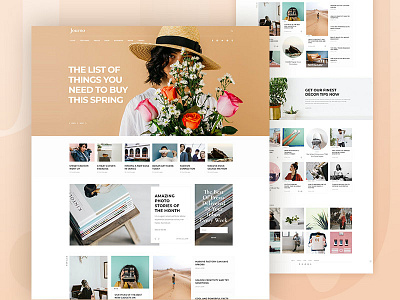 Journo Freja blog blogger creative editorial journal lifestyle lifestyle blog magazine modern newspaper theme trendy wordpress