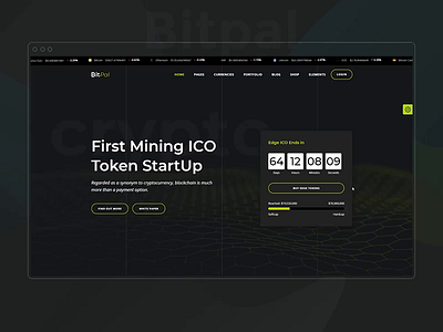 BitPal app bitcoin blockchain business crypto coins crypto trading cryptocurrency advisor cryptocurrency investments currency exchange ico ico agency ico landing page mining startup technology theme ui wordpress