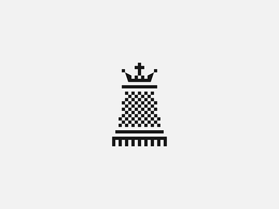 Chess school logo concept branding chess concept design icon idea illustration king logo school vector