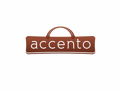 Accento bag branding clothing handbag idea logo shapes shop store vector