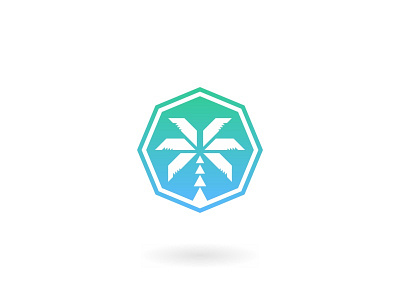 Palm iOS icon branding club concept design graphic icon idea identity ios logo palm shortcut symbol vector