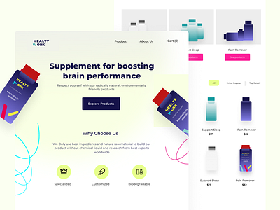 Exploration
Supplement Ecommerce Website