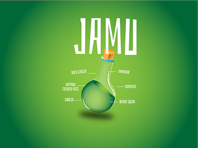 Infographic- Health Drink green illustration infographic jamu poster