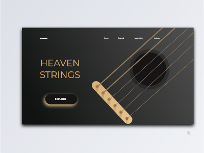 Crackle Landing Page guitar landing page ui ux website