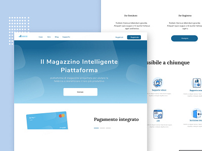 Sodib Warehouse Website adobexd blue design italy management service ui ux warehouse