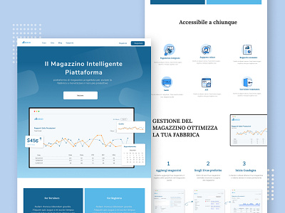 Warehouse Website Page agency italy nestwasp saas landing page software ui ux warehouse