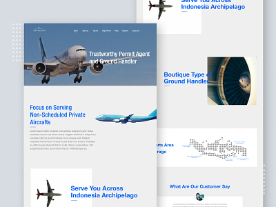 Aviason Website Page aeroplane agency aviation ground handling indonesia informationdesign nestwasp permit service ui website