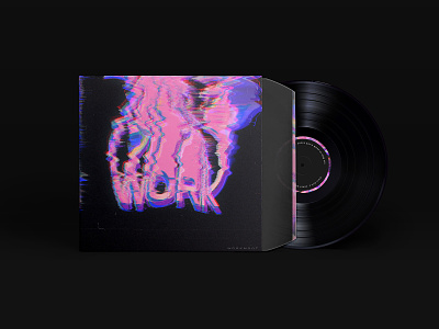 Vinyl Cover — WORKMOOD cover cover art cover design experimental glitch playlist spotify spotify cover typography vinly design vinyl record