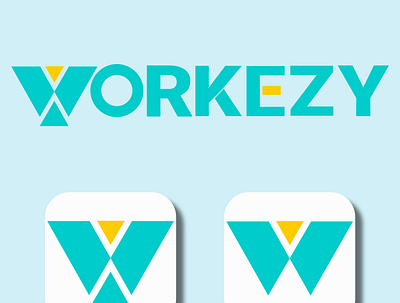 App Icon Design For "Workezy" 3d branding design graphic design icon illustration logo trends vector