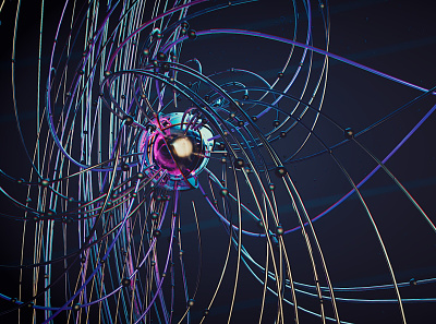 XPNeural 3d cinema 4d futuristic illustration particles scifi x particles