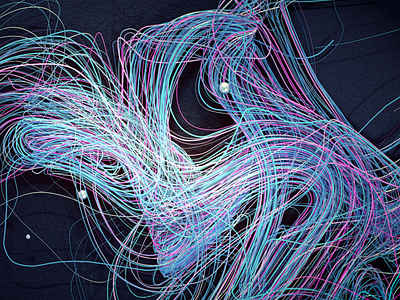 TurbTrail abstract cinema 4d futuristic line particles tech trail x-particles