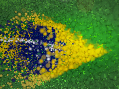 Particle Flag / Bandeira de Partículas after effects bandeira brasil brazil country flag particle patriot soccer stardust world world cup