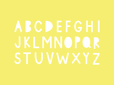 Alphabet alphabet fun lettering yellow
