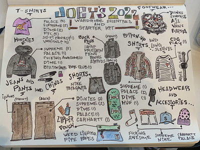 Wardrobe 2022 design illustration