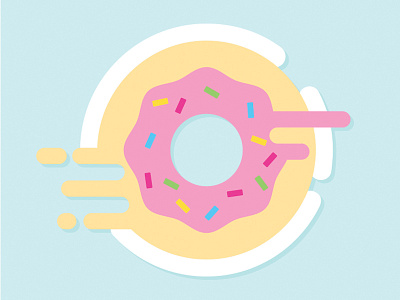 Donut Dash donut icon illustration illustrator logo photoshop race vector
