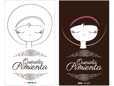 Querida Pimienta illustrator logos