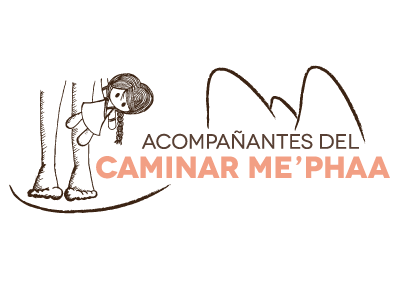 Acompañantes del Caminar Me'phaa illustrator logos