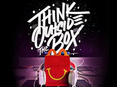 ThinkOutsidetheBox design icon illustration mcdonald typography