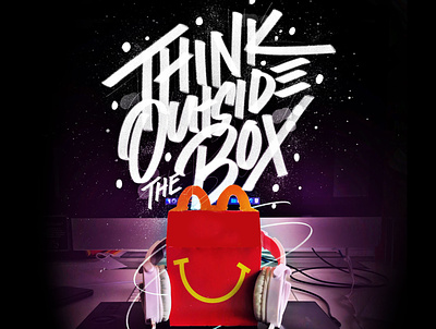 ThinkOutsidetheBox design icon illustration mcdonald typography