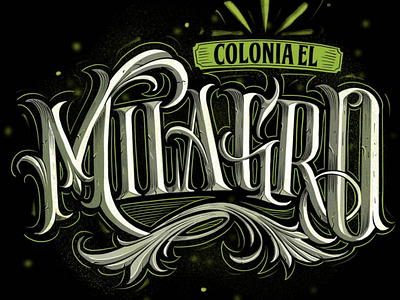 "Colonia el Milagro" Lettering Hood