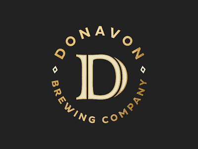 Donavon Seal beer brew brewing brewing company crest donavon gold seal stamp