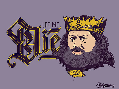 Robert Baratheon baratheon blackletter game of thrones george rr martin illustration king lettering portrait season 8 typography